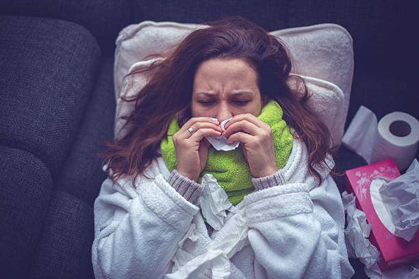 istock Woman suffering from influenza 505604020