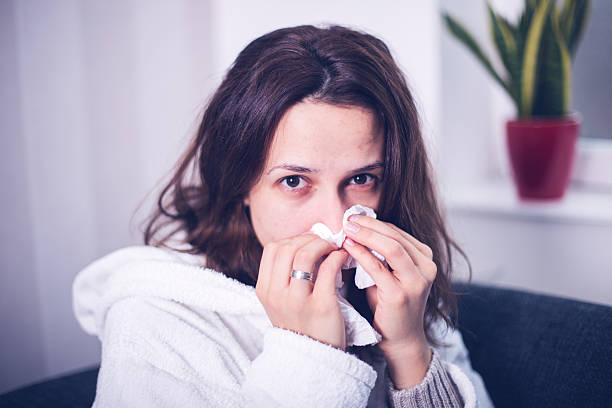 istock Woman with the flu 505604588