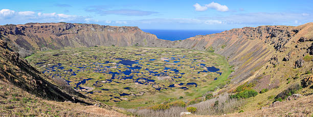 istock View of Rano Kau Volcano Crater on Easter Island, Chile 505604954
