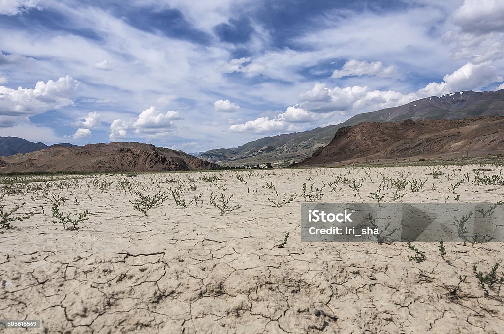 Estepa cielo de las montañas del desierto - Foto de stock de Agrietado libre de derechos