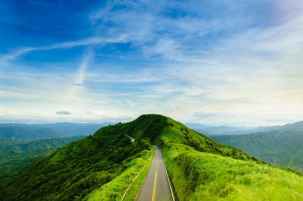 istock road on the peak of hill 505616901