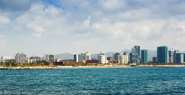 istock View of Barcelona from Mediterranean 505616967