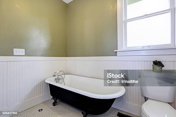 Bathroom With Claw Foot Tub Stock Photo - Download Image Now - Bathtub, Claw, Apartment