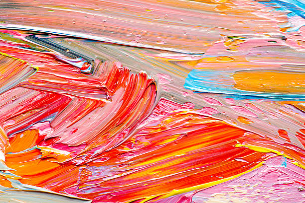 istock Abstract art background. Hand-painted background 505617553