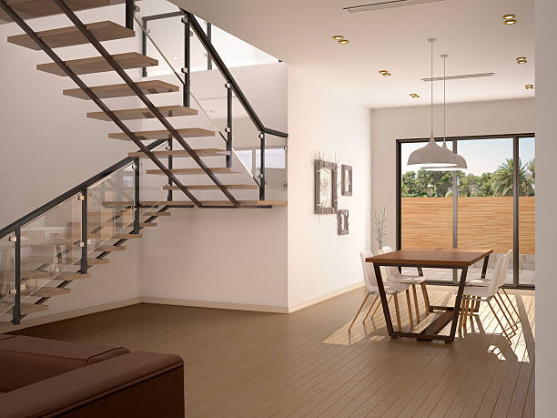istock illustration of Stylish house interior 505618368