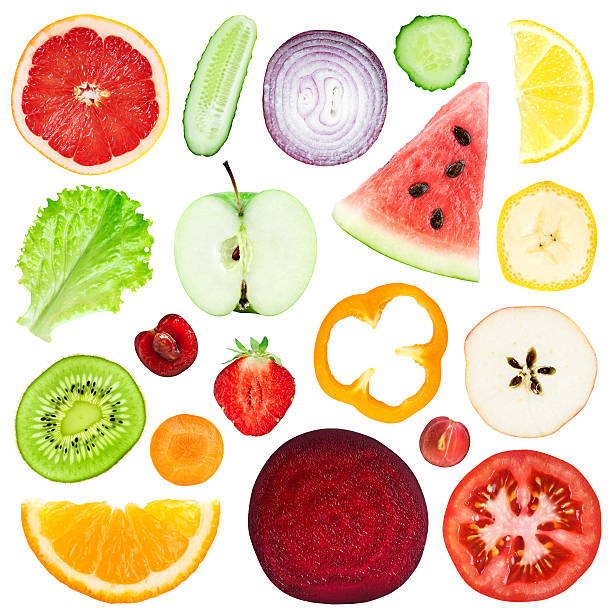 istock Slices of fruit and vegetable 505618390