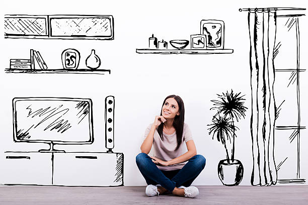 istock Dreaming about new apartment. 505618800