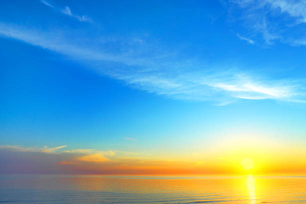 istock Golden sky background of sunset 505618837