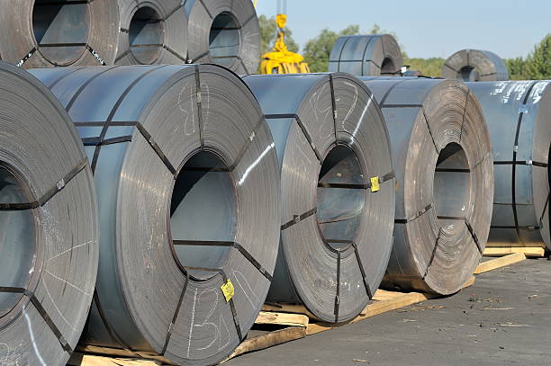 istock rolls of steel sheet 505619170