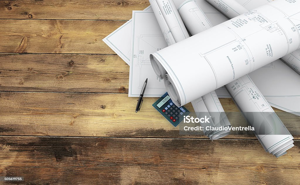 blueprints técnico - Foto de stock de Arquitectura libre de derechos