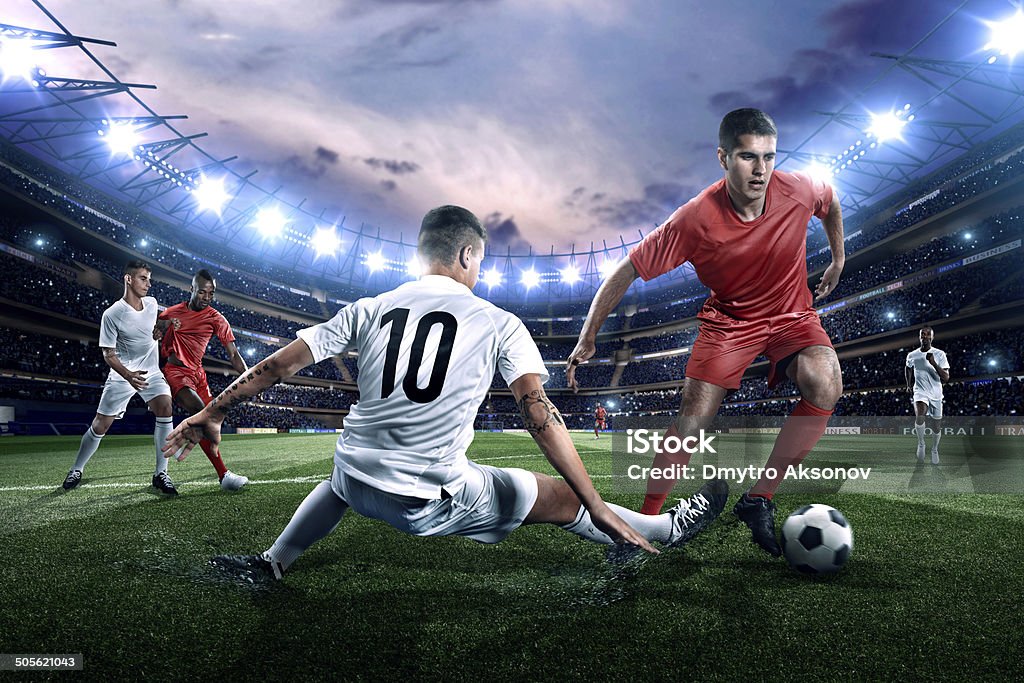 Jugadores de fútbol - Foto de stock de Actividad libre de derechos
