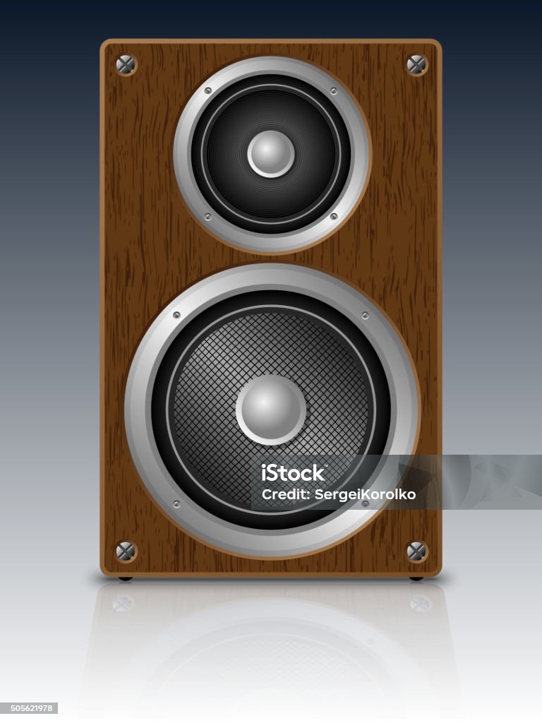 Ambassade Misbruik fonds Two Way Audio Speaker Front View Stock Illustration - Download Image Now -  Arts Culture and Entertainment, Close-up, Crate - iStock