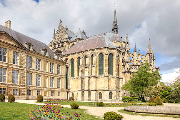 istock Medieval cathedral in Reims 505622675