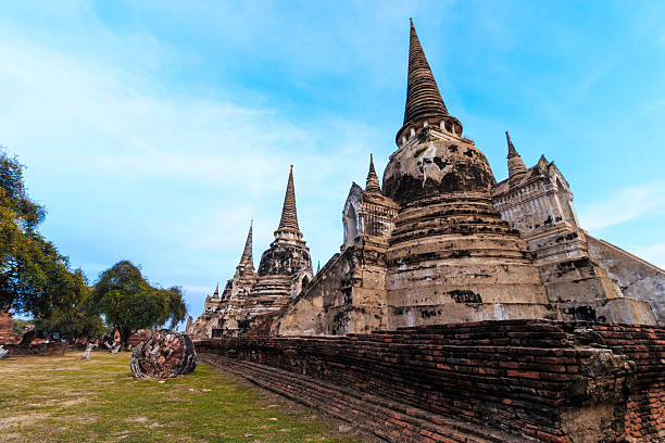istock Ancient Buddhist pagoda ruins at Wat Phra Sri Sanphet Temple 505622876