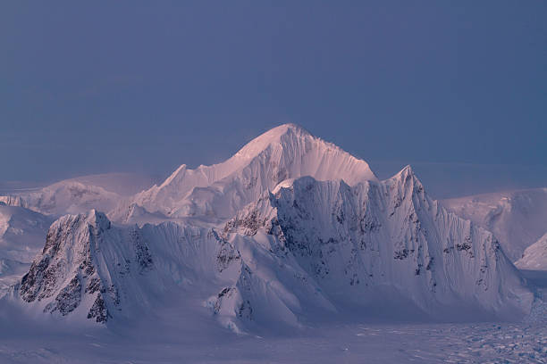 istock Shackleton Mountain ridge in the Antarctic Peninsula winter evening 505622899