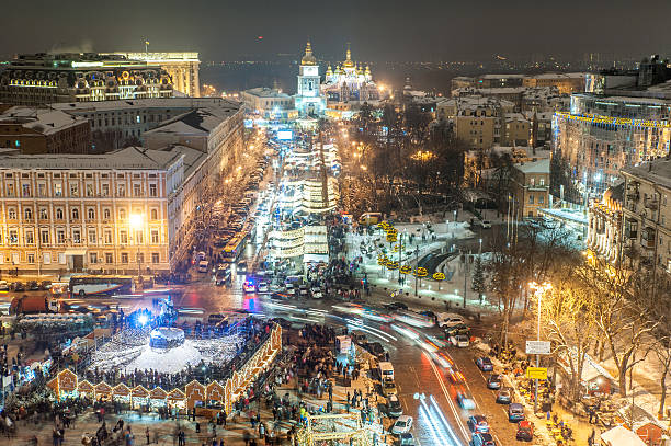 istock Christmas fair in Kiev, Ukraine 505623086