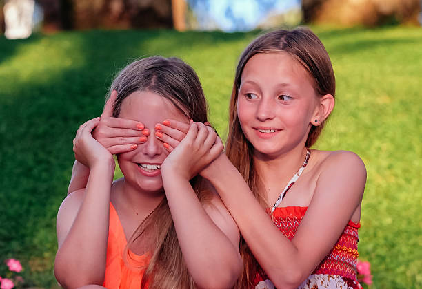 istock Blindfolded girl 505623355