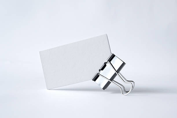 istock Blank business cards isolated on white 505623915