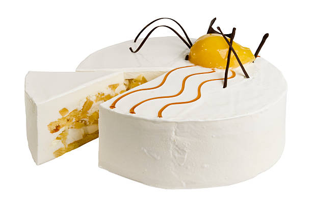 istock Delicious biscuit cake with frosting 505626362