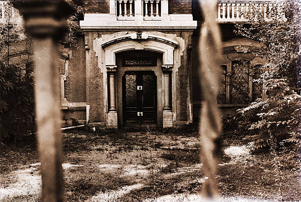 Front Door of an Abandoned Home in Legnano City.