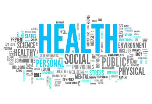 Word Cloud with Health related tags