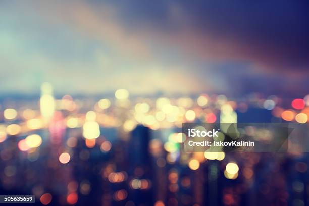 Blured Lighhts Von Peak Victoria Hong Kong Stockfoto und mehr Bilder von Stadt - Stadt, Lichtquelle, Straßenlaterne