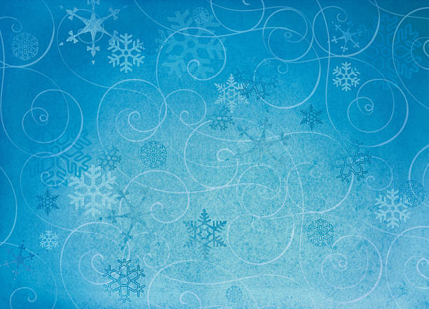 istock Textured winter snowflake backgroud. 505637351
