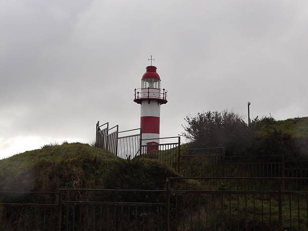 Lighthouse in Corral´s bay stock photo