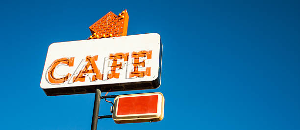 istock Retro Cafe Neon Sign 505638711