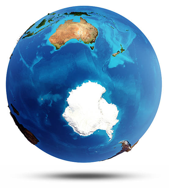 istock Antarctic and South Ocean real relief, water 505639535