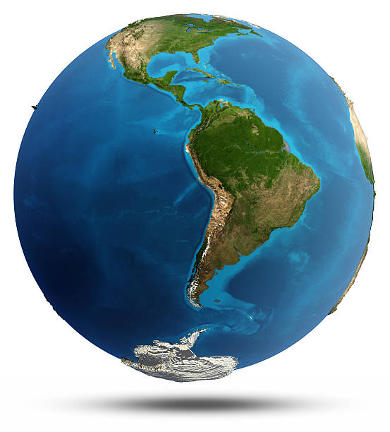 istock Planet Earth real relief and water 505639539