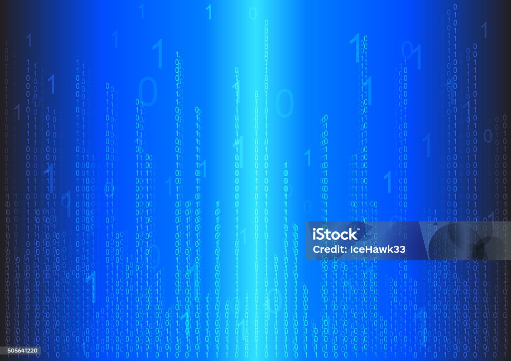 Binary Abstract Background Stock Illustration - Download Image Now ...