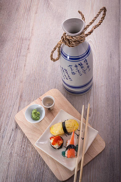 istock japanese sushi and sake set 505643224