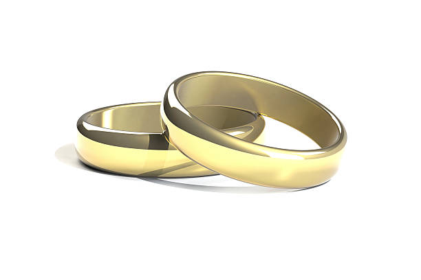 istock Gold Rings, Jewelry, White Background 505643560