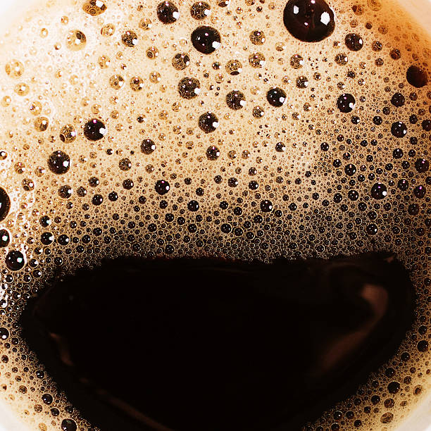 istock The surface of the hot coffee. Abstract background. macro 505643580
