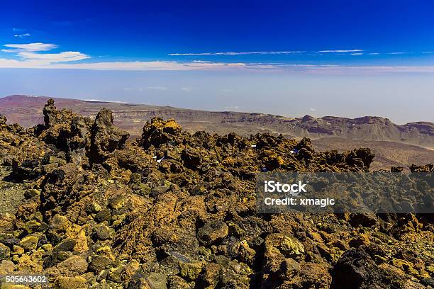 Teide National Park Landscape Stock Photo - Download Image Now - Atlantic Islands, Blue, El Teide National Park