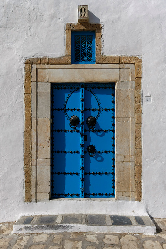 Old door in Sidi Bou Said, Tunisia