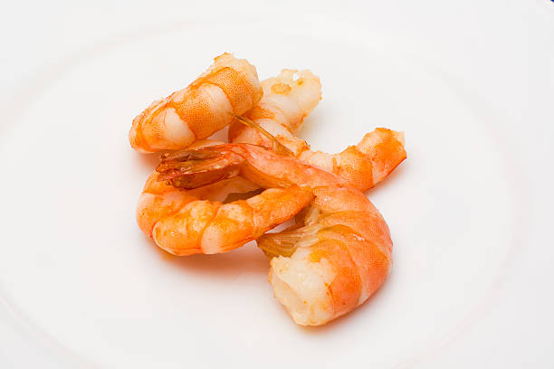 istock shrimp fried in oil laid out on a white plate 505644482