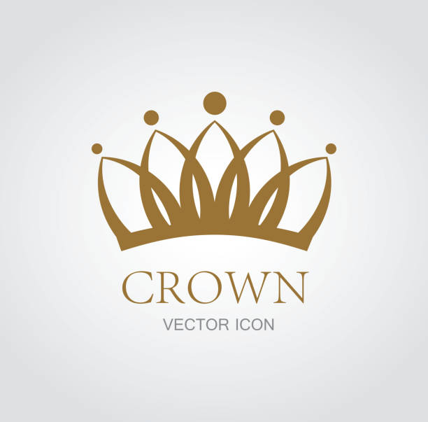 ilustrações de stock, clip art, desenhos animados e ícones de símbolo de coroa - crown king queen gold