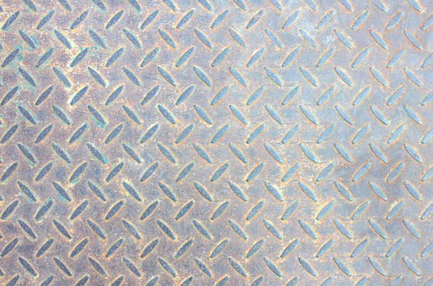 istock steel Patterned background Old metal plate 505647888