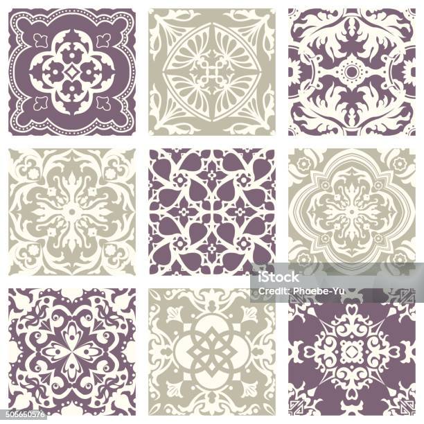 Antique Pattern Library Pastel Classic Vintage Elegant Pastel Violet Seamless Abstract Pattern 30 ...