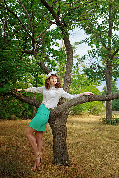 istock Girl in a walk in the park 505651433