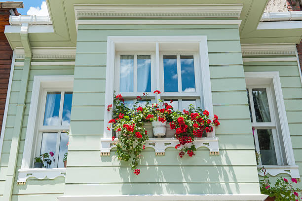 istock Traditional wooden turkish architecture 505651491
