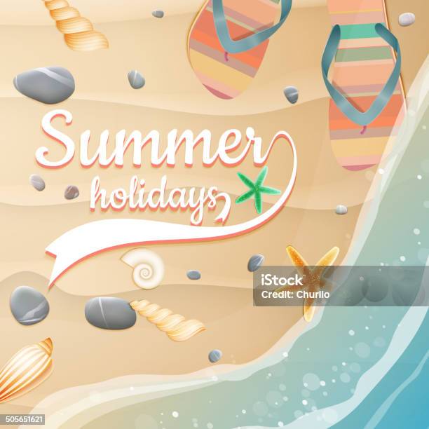 Summer Holidays Template Plus Eps10 Vector File Stock Illustration - Download Image Now - Abstract, Animal Markings, Backgrounds