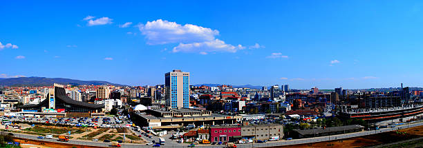 Panorama Prishtina Prishtina the capital city of Kosovo.  pristina stock pictures, royalty-free photos & images