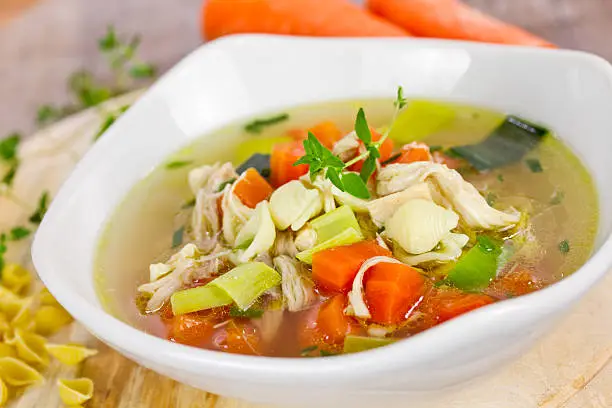Photo of chicken soup