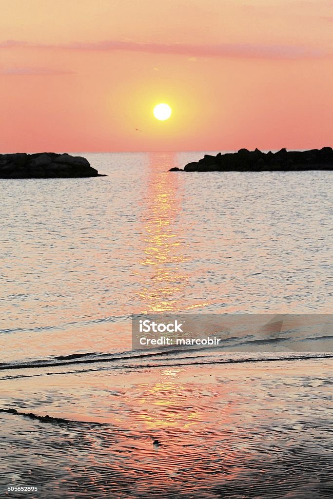 日の出 - アドリア海のロイヤリティフリーストックフォト