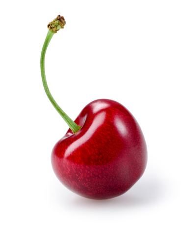 Cherry berry isolated on white background