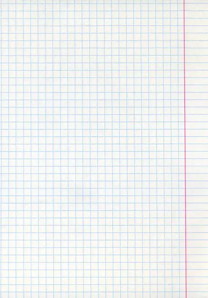 Photo of Detailed blank math paper sheet