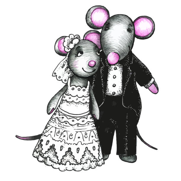 Ilustración de Linda Mouses En Amor y más Vectores Libres de Derechos de  Amor - Amor, Animal, Belleza - iStock